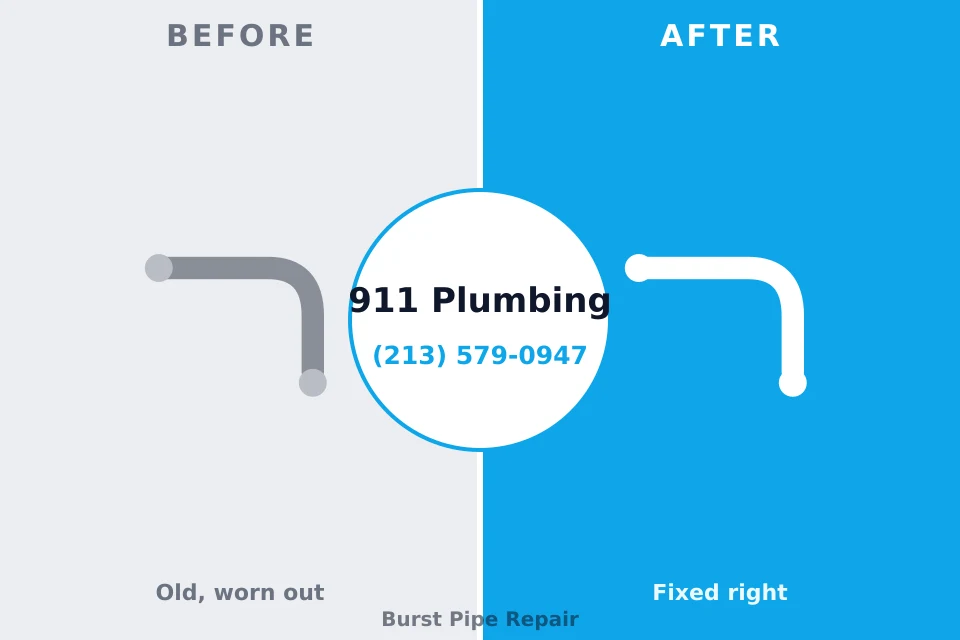 Before and after: plumbing company Whitehall, WI
